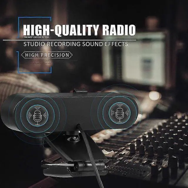 Alt view image 2 of 5 - Ecocleanpath 2K1104 HD Webcam with Microphone, 120° Wide Angle, Auto Low-Light Correction for Streaming & Video Calls