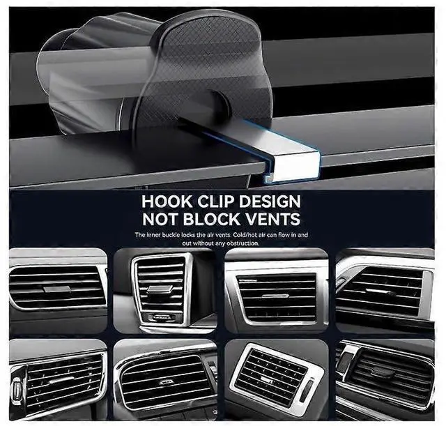 Alt view image 4 of 5 - Ecocleanpath Magnetic Car Phone Holder with MagSafe, Universal Mount for iPhone 15/14/13/12 & Android - Black