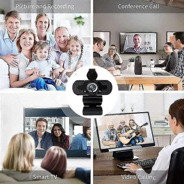 Alt view image 3 of 3 - Ecocleanpath YLX1105 1080P Webcam with Microphone, Plug & Play USB Web Camera for Video Calls & Streaming