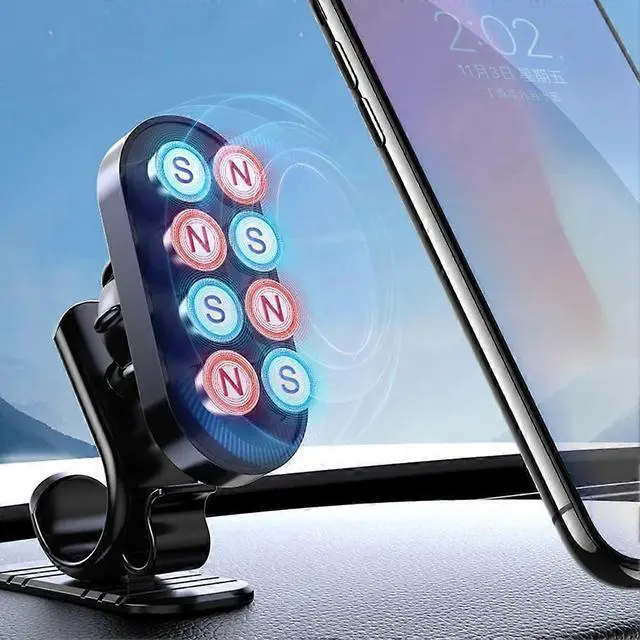 Alt view image 2 of 5 - Ecocleanpath Magnetic Car Phone Holder & Stand - Universal Adjustable Auto Phone Mount for All Phones
