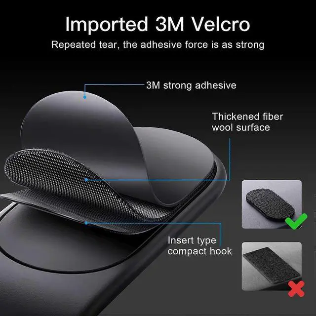 Alt view image 5 of 5 - Ecocleanpath Super Stable Magnetic Car Phone Mount - 360° Rotation, Universal Dashboard Holder for All Phones (Black)