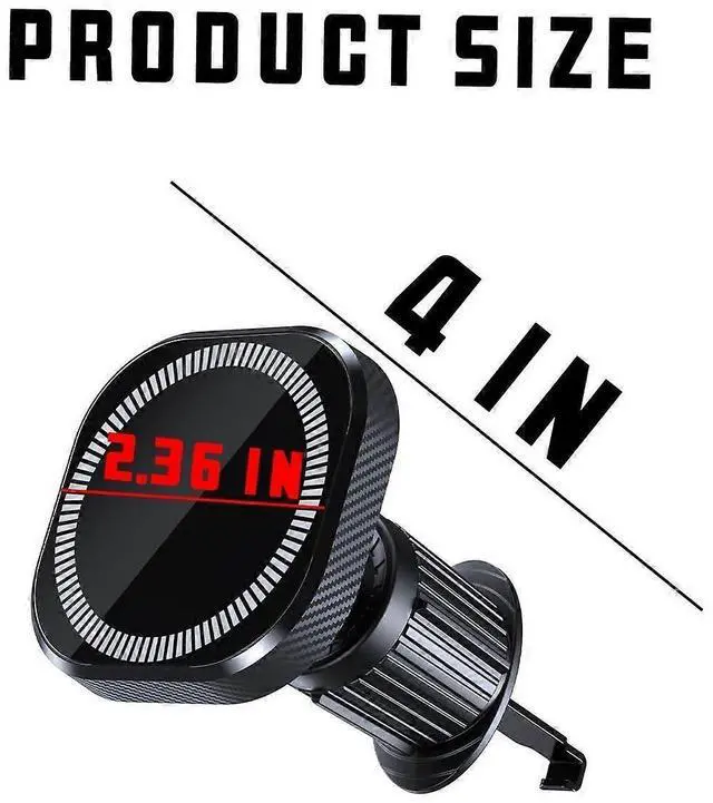 Alt view image 2 of 5 - Ecocleanpath Magnetic Car Phone Holder for Air Vent, 360° Rotation & Strong Magnet Mount with Hook for iPhone 11-13