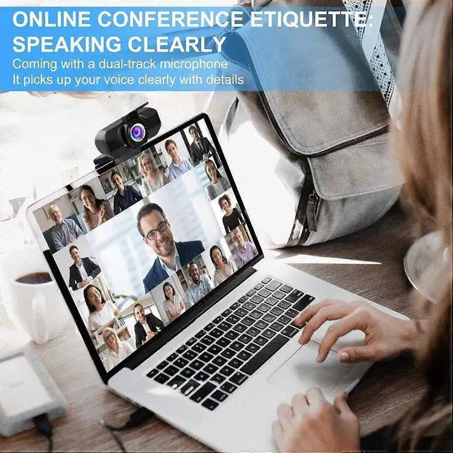 Alt view image 4 of 5 - Ecocleanpath HD 1080P Webcam with Microphone, 110° Wide Angle USB Camera for Streaming, Conferencing & Gaming