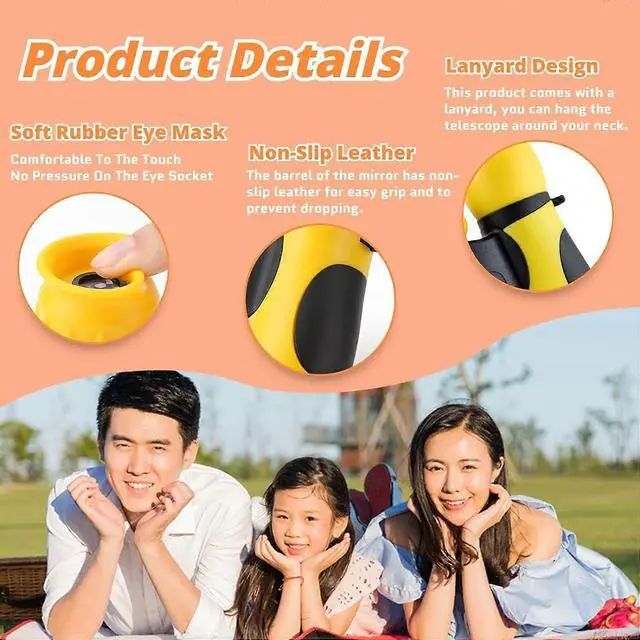 Alt view image 2 of 5 - Ecocleanpath Kids Binoculars 8x21 Compact for Boys & Girls 3-12, Outdoor Play Hunting Camping Gifts