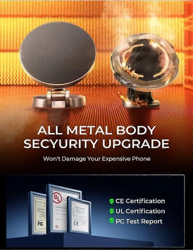 Alt view image 2 of 5 - Ecocleanpath LISEN 15W MagSafe Car Charger Holder - Fast Wireless Charging, Full Metal, Super Magnetic, Black