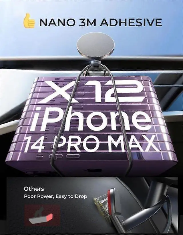 Alt view image 5 of 5 - Ecocleanpath LISEN 15W MagSafe Car Charger Holder - Fast Wireless Charging, Full Metal, Super Magnetic, Black