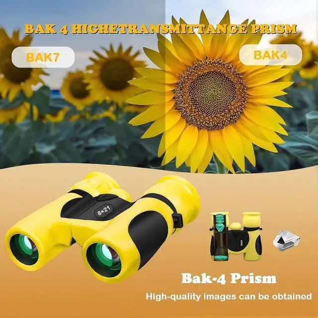 Alt view image 3 of 5 - Ecocleanpath Kids Binoculars 8x21 High-Resolution, Shockproof Compact for Bird Watching, Travel & Hiking - Ideal Gift for Boys & Girls