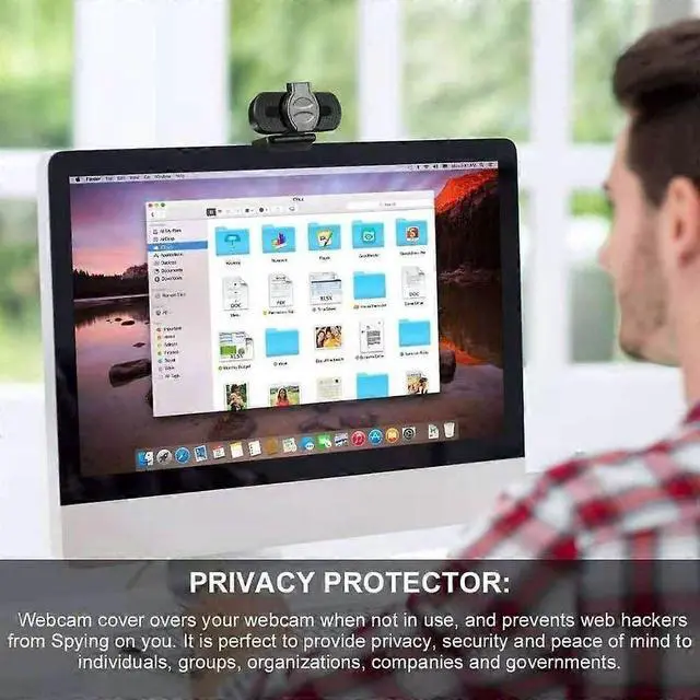 Alt view image 4 of 5 - Ecocleanpath Mini 1080P Webcam with Privacy Cover & Built-in Mic, Plug & Play USB Computer Camera for Laptop/Desktop