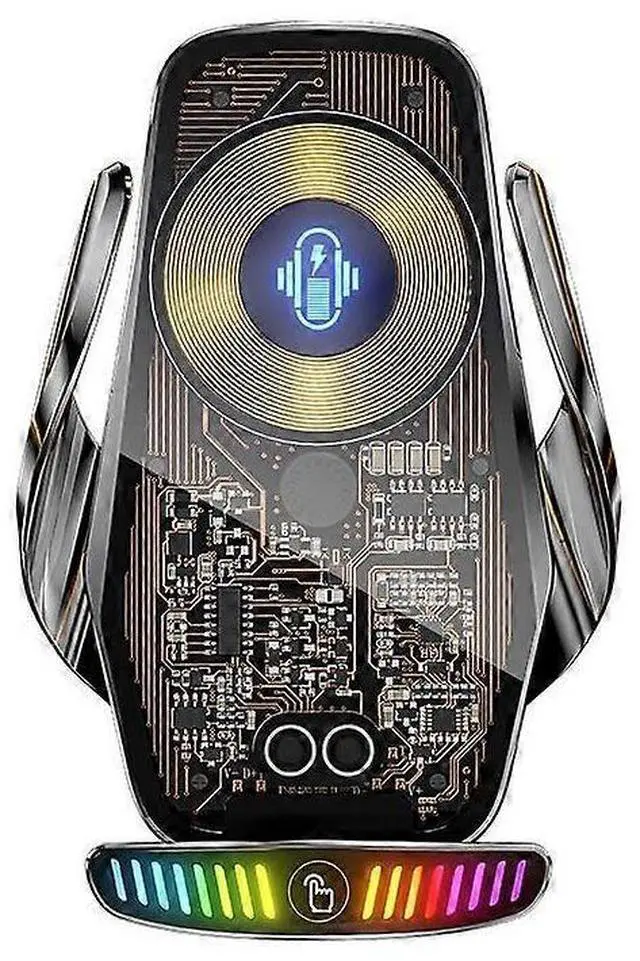 Main image of Ecocleanpath Toyota Smartphone Holder with 15W Wireless Charging, Auto Open/Close, 360° Rotation - Black