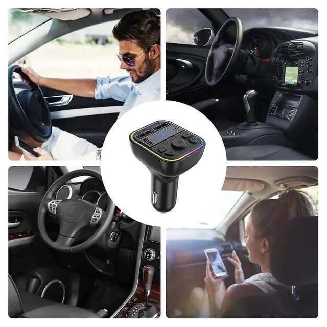 Alt view image 4 of 5 - Ecocleanpath Car MP3 Player & FM Transmitter | Wireless Audio Adapter with Fast Charging, Hands-Free Calling