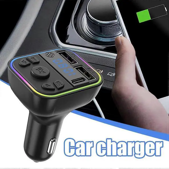 Alt view image 5 of 5 - Ecocleanpath Car MP3 Player & FM Transmitter | Wireless Audio Adapter with Fast Charging, Hands-Free Calling