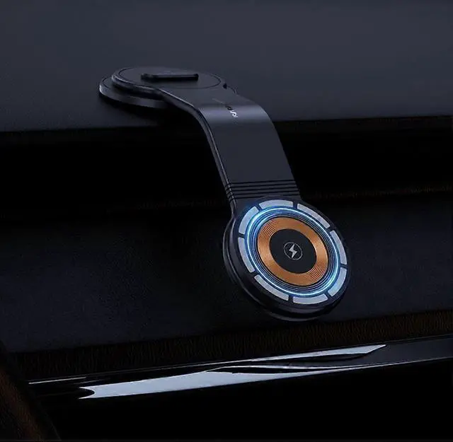 Alt view image 5 of 5 - Ecocleanpath 15W MagSafe Car Phone Holder with Wireless Charging, Ultra-Thin Magnetic Mount, 360° Adjustable (Black)