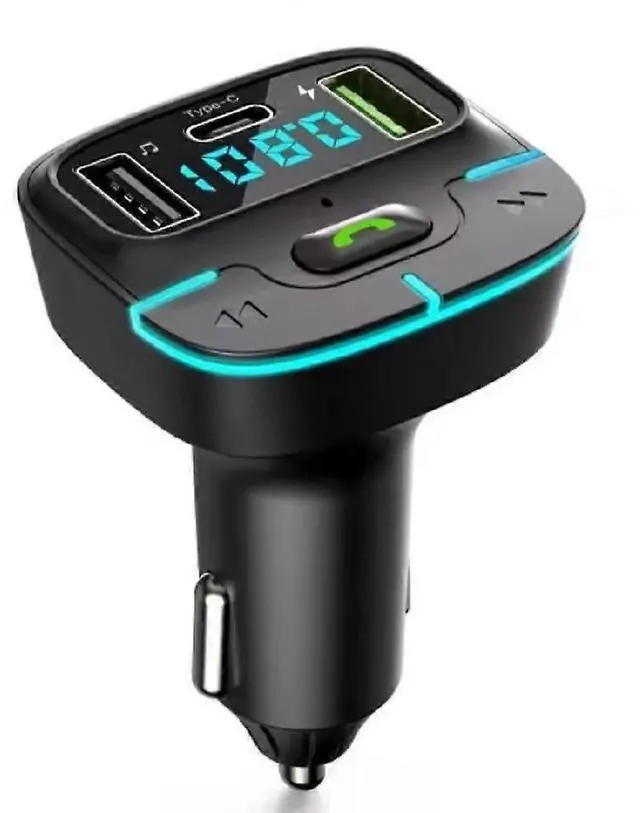 Main image of Ecocleanpath 20W Bluetooth 5.4 FM Transmitter Car Charger with Fast Charging, Hands-Free Calls & Dual USB-C