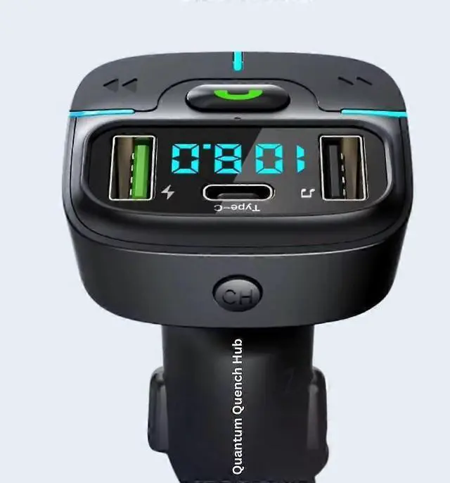 Alt view image 2 of 5 - Ecocleanpath 20W Bluetooth 5.4 FM Transmitter Car Charger with Fast Charging, Hands-Free Calls & Dual USB-C