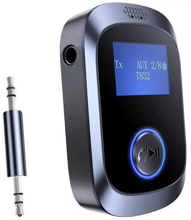 Main image of Ecocleanpath Bluetooth 5.4 Transmitter Receiver with LED Display, Low Latency AUX Audio Adapter for Car/TV/Travel