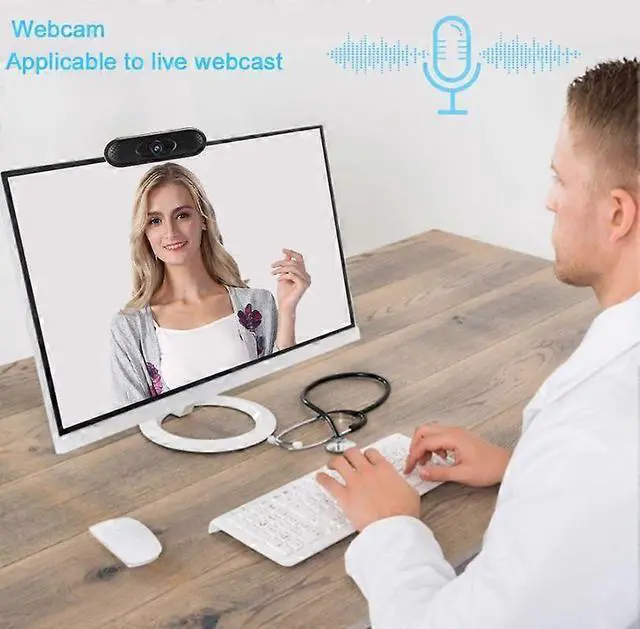 Alt view image 4 of 5 - Ecocleanpath HD Webcam for PC & Laptop, Plug & Play USB Camera for Live Streaming & Webcasts (Black)