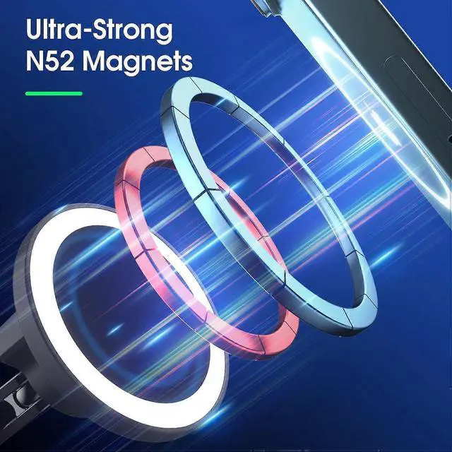 Alt view image 4 of 5 - Ecocleanpath 2024 Upgraded Magsafe Car Phone Holder with Long Adjustable Arm & 360° Rotation for iPhone/Android