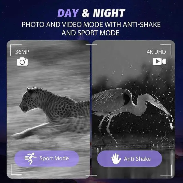 Alt view image 4 of 5 - Ecocleanpath 4K Night Vision Goggles for Adults, 3'' HD Screen with 32GB Card & Photo/Video Capture (Black)