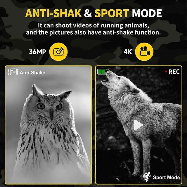 Alt view image 5 of 5 - Ecocleanpath 4K Night Vision Goggles with 3'' HD Screen, 32GB Card, Photo/Video Capture - Green