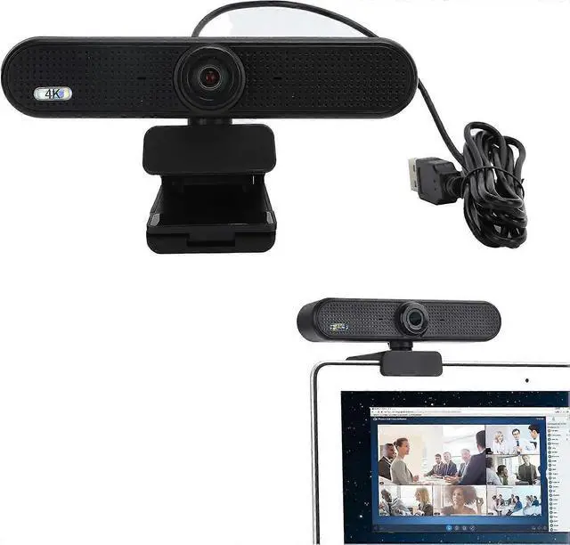 Alt view image 4 of 5 - Ecocleanpath 4K HD Webcam with Microphone & Noise Reduction - Plug & Play USB Computer Camera for Meetings & Streaming (Black)