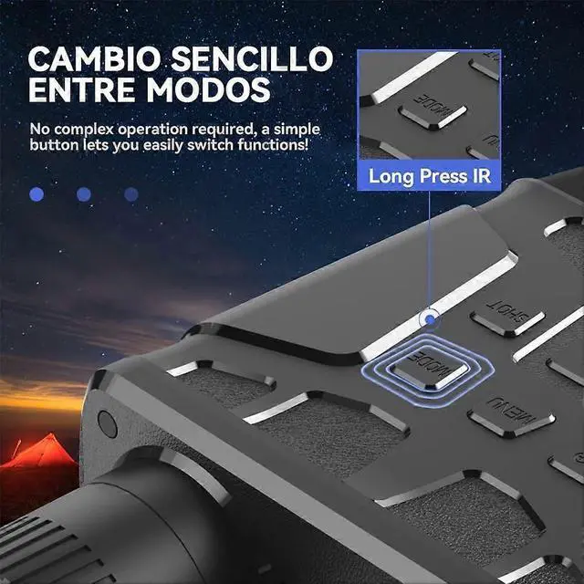 Alt view image 4 of 5 - Ecocleanpath R6 Digital Night Vision Goggles 1080p with Infrared for Hunting & Camping (Black)