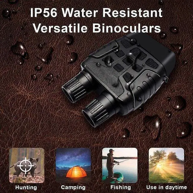 Alt view image 5 of 5 - Ecocleanpath Night Vision Goggles with LCD Screen & IR Camera, 300M Range, Dual Photo/Video Recording for Hunting