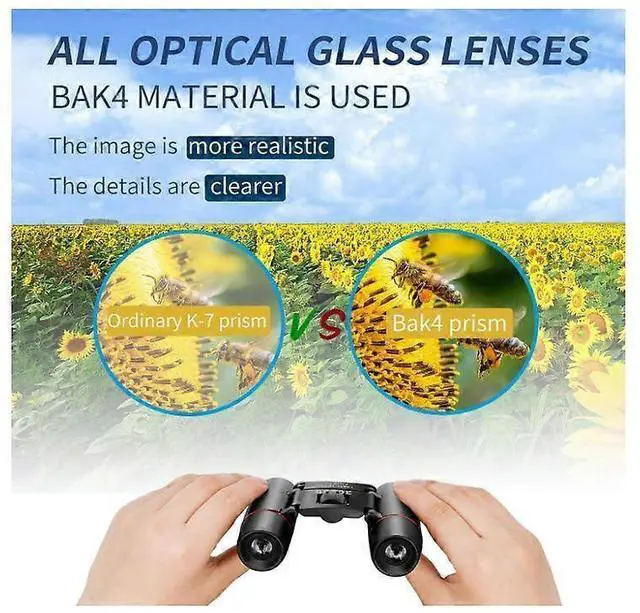 Alt view image 4 of 5 - Ecocleanpath 12x30 Mini Folding Binoculars, Ultra Wide Angle Pocket Binoculars for Bird Watching & Travel (Black)