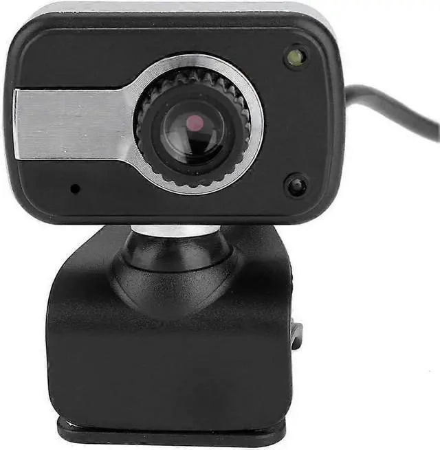 Main image of Ecocleanpath 360° HD Webcam with Built-in Mic & LED Light, USB Plug & Play PC Camera (Black)