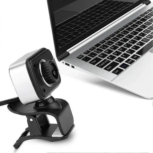 Alt view image 2 of 5 - Ecocleanpath 360° HD Webcam with Built-in Mic & LED Light, USB Plug & Play PC Camera (Black)