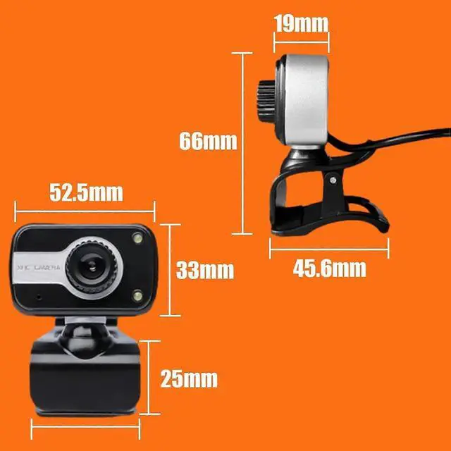 Alt view image 4 of 5 - Ecocleanpath 360° HD Webcam with Built-in Mic & LED Light, USB Plug & Play PC Camera (Black)