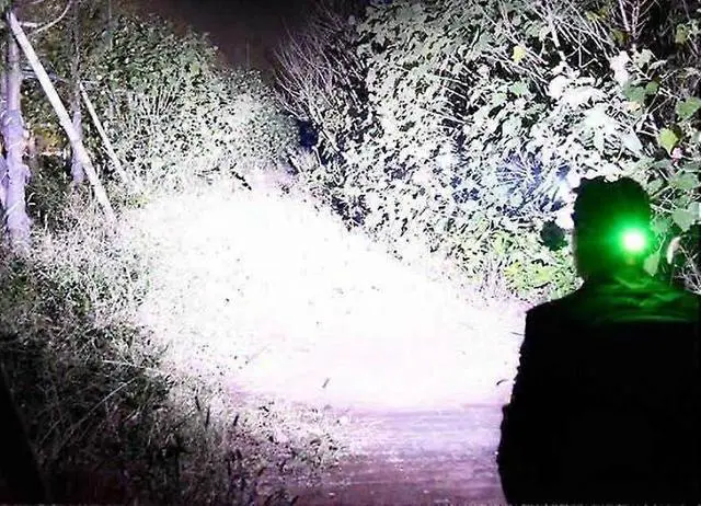 Alt view image 5 of 5 - Ecocleanpath Waterproof Head Torch with White & Yellow Light - Lightweight for Camping, Running, Cycling (Black)