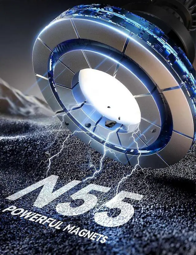 Alt view image 2 of 5 - Ecocleanpath 15W Magnetic Car Vent Phone Holder & Wireless Charger, Ultra-Strong N55 Magnet, Fast Charging for iPhone (Black)