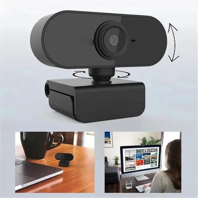 Alt view image 3 of 5 - Ecocleanpath 2K Webcam with Noise Canceling Mic & Auto Focus - Black | For Video Conferencing & Streaming