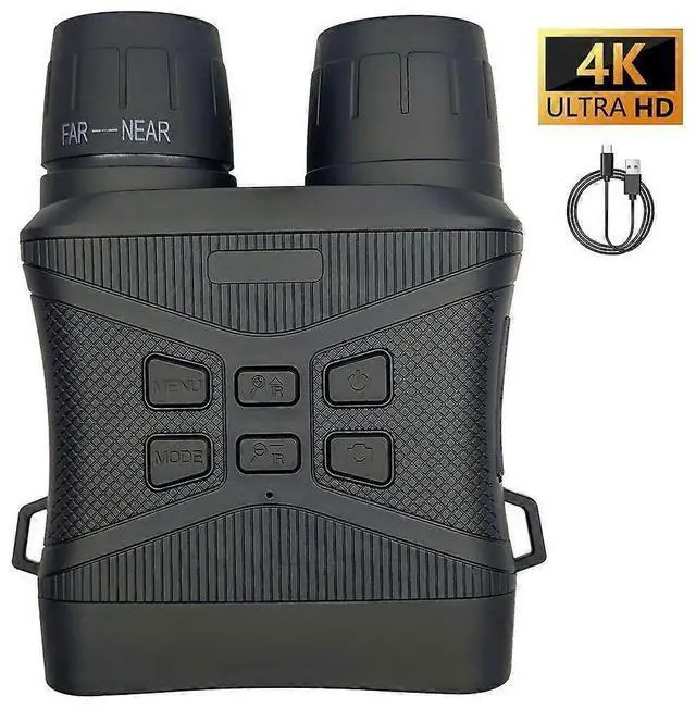 Main image of Ecocleanpath 4K HD Night Vision Goggles with 5X Zoom, 3" Screen & 5000mAh Battery - Black