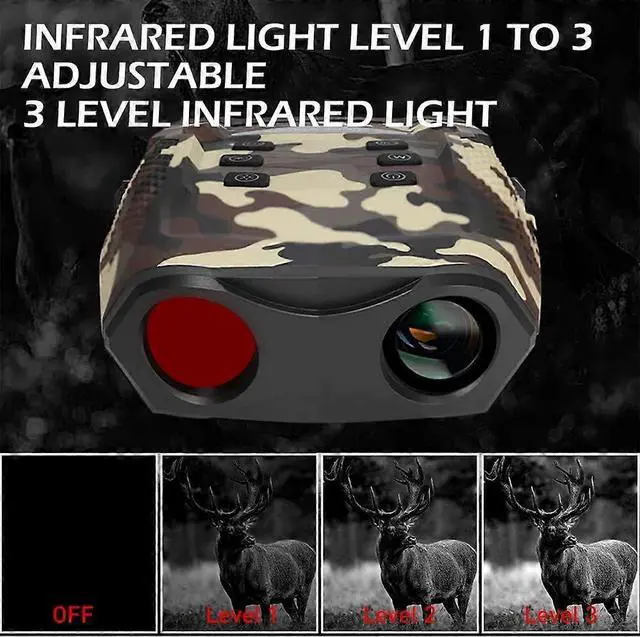 Alt view image 5 of 5 - Ecocleanpath 4K Digital Night Vision Goggles with Photo/Video Capture, 5x Magnification for Hunting & Surveillance (Black)