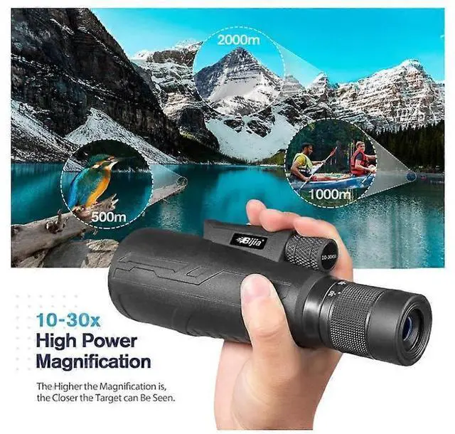 Alt view image 4 of 5 - Ecocleanpath 30x50 HD Monocular with Smartphone Adapter, BAK-4 Prism & FMC Lens for Bird Watching, Hunting, Hiking