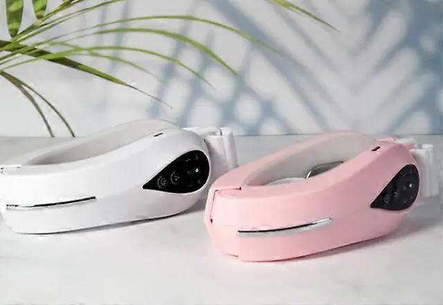 Alt view image 4 of 5 - Ecocleanpath Electric Face Lift Device with Red & Blue Light, 4 Modes Double Chin Eliminator & Facial Massager (Pink)