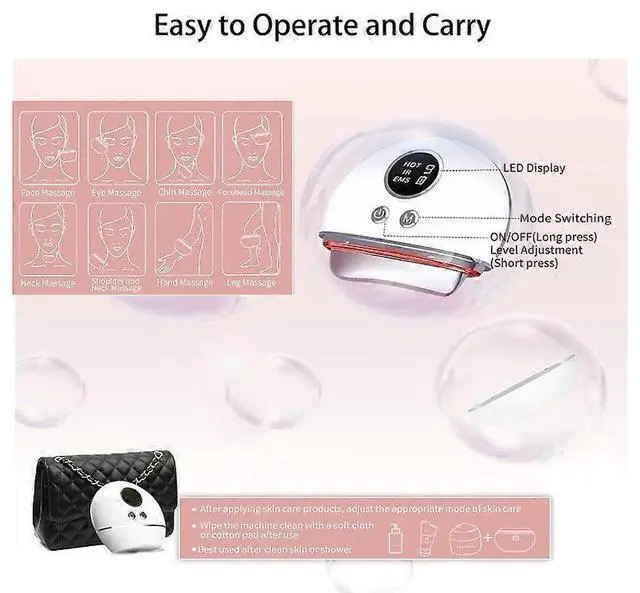 Alt view image 5 of 5 - Ecocleanpath Electric Gua Sha Facial Massager with Microcurrent, Heat & Vibration - White | Skin Lifting & Relaxation