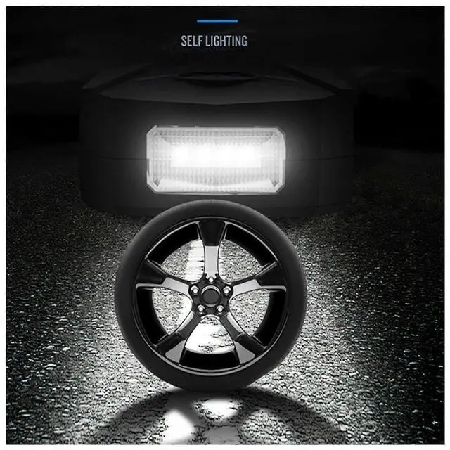 Alt view image 4 of 5 - Ecocleanpath 150 PSI Portable Car Tire Inflator Pump, 12V DC Auto Air Compressor with Cigarette Lighter Plug (Black)