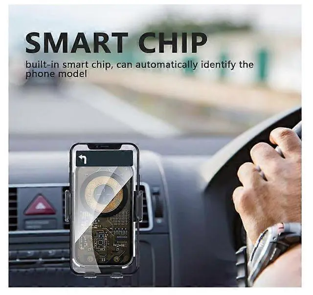 Alt view image 3 of 5 - Ecocleanpath 15W Super Magnetic Car Phone Holder & Wireless Charger | Fast Charging Bracket, Black