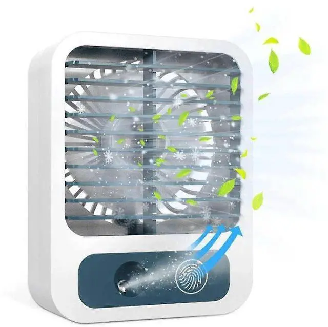 Main image of Ecocleanpath FS04021 Portable Mini Fan with Mist Humidification, 3 Speeds & USB Rechargeable for Desk/Cooling