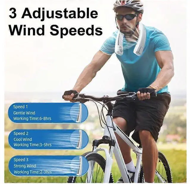 Alt view image 4 of 5 - Ecocleanpath Chonus FS_zzh_0615_26 Portable Neck Fan - 3D Airflow, 18H Cooling, Hands-Free Wearable AC