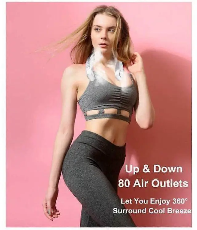 Alt view image 5 of 5 - Ecocleanpath Chonus FS_zzh_0615_26 Portable Neck Fan - 3D Airflow, 18H Cooling, Hands-Free Wearable AC