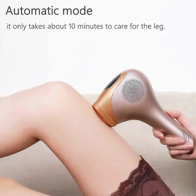 Alt view image 3 of 5 - Ecocleanpath IPL Hair Removal Device for Men & Women, 600K Flashes Painless Epilator for Face Legs Arms Full Body - White