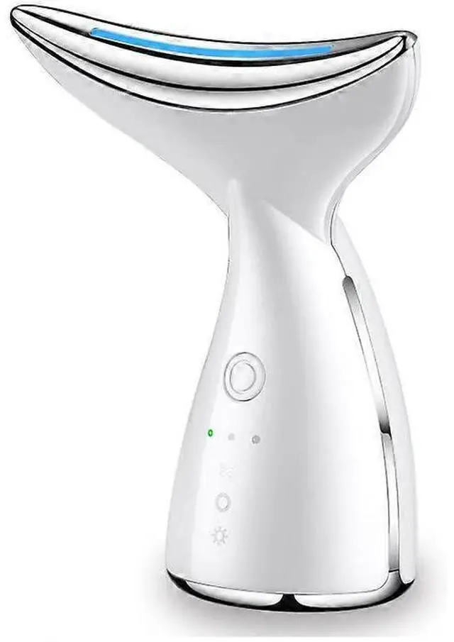 Main image of Ecocleanpath White Microcurrent Face & Neck Massager with Heat & Vibration, 3 Modes Anti-Wrinkle Lifting Skincare Tool