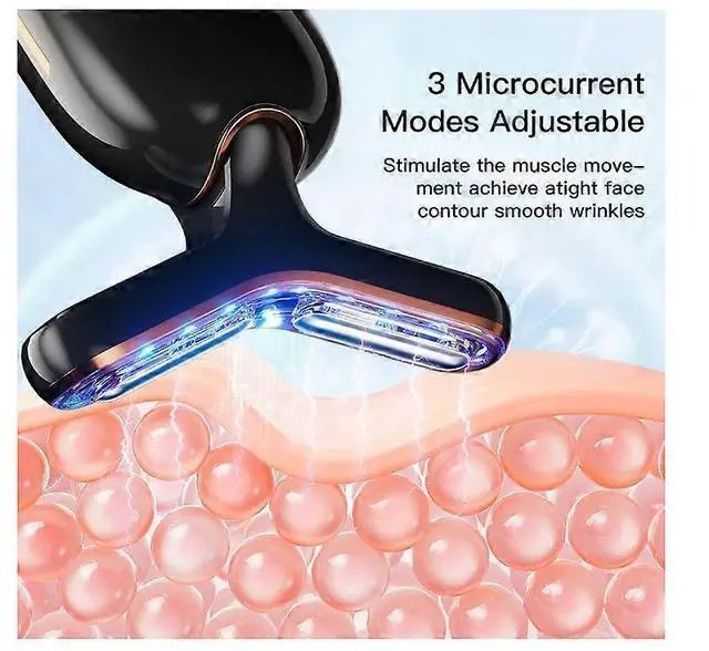 Alt view image 3 of 5 - Ecocleanpath White Microcurrent Facial Device: 5-in-1 Face & Neck Massager for Sculpting, Double Chin Reduction