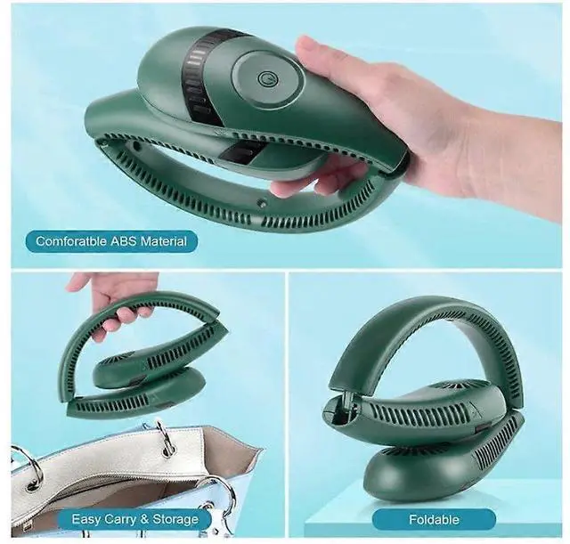 Alt view image 3 of 5 - Ecocleanpath Chonus FS_zzh_0615_15 Portable Fan, 5000mAh 18H Battery, 3-Speed Adjustable & Foldable