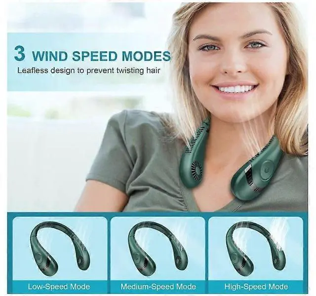 Alt view image 5 of 5 - Ecocleanpath Chonus FS_zzh_0615_15 Portable Fan, 5000mAh 18H Battery, 3-Speed Adjustable & Foldable