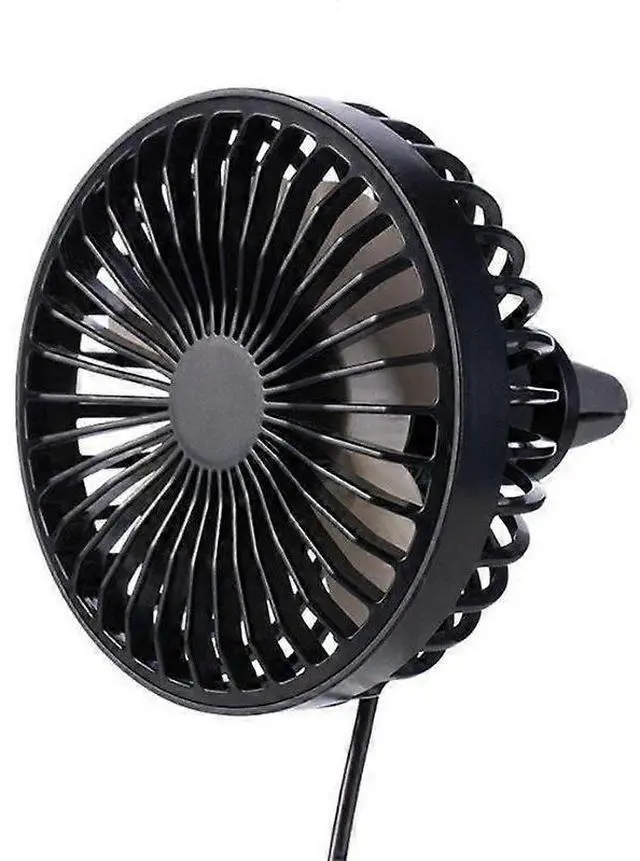 Main image of Ecocleanpath FS04028 Portable Mini Fan, 360° Adjustable Clip-On Car Fan with 3 Speeds & Night Light