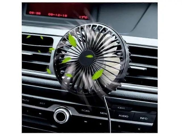 Alt view image 5 of 5 - Ecocleanpath FS04028 Portable Mini Fan, 360° Adjustable Clip-On Car Fan with 3 Speeds & Night Light